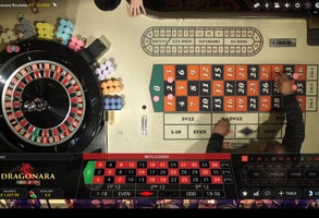 Live roulette from the Dragonara Casino in Malta