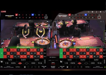 Authentic Roulette Double Wheel : Play in 2 roulette in live from 2 land based casinos