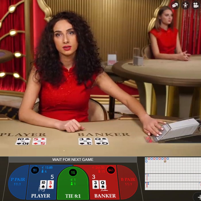 Live Baccarat in Spin Casino