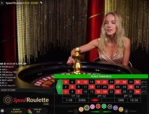 Speed Roulette with live dealer in studio