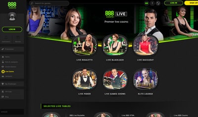 888Casino, live dealers casino