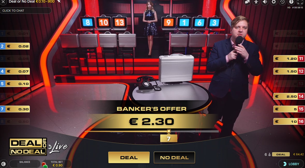 Live Deal or No Deal Game